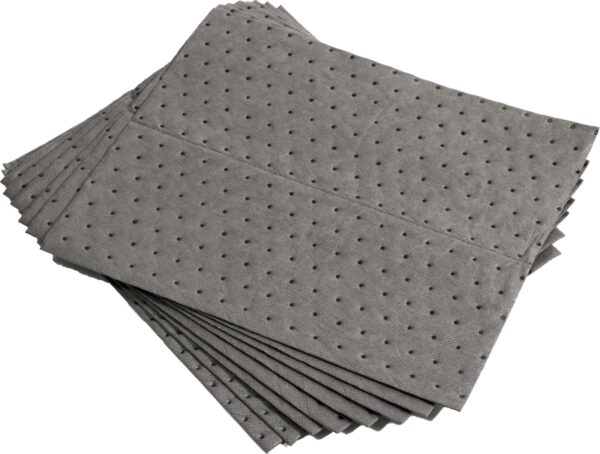 Absorbent Pads Grey Dimpled for Oil and Water 15x18-100/pack