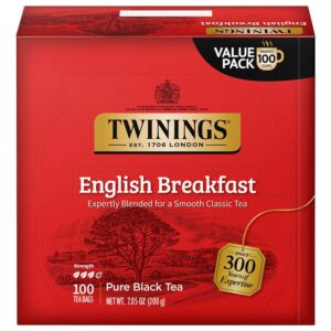 Twinings English Breakfast Black Tea - 100/box